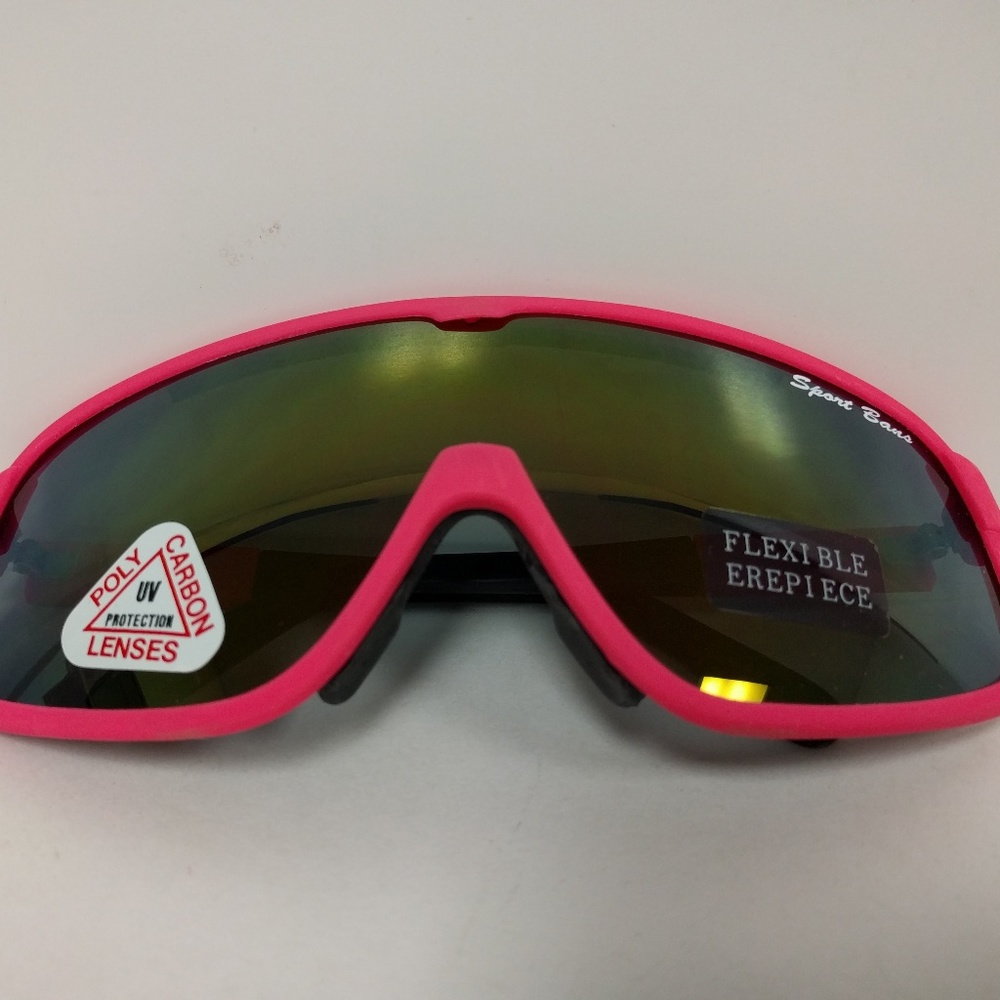NWT Vintage 1 pc wrap around blade framed sports(cycling/ski/running)sunglasses